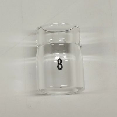 UPPERWELD 53NQ61S-8 透明ガラスノズル 改善されたガスカバーのためのTigタッチアクセサリー