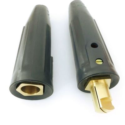 黒 US70 ケーブルコネクタ 溶接用ケーブルホルダーキット 溶接用品のための男性女性アダプター 金属