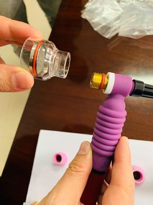 オーダーメイドサポート OEM 空気冷却 TIG 溶接タッチ バルブ 25 フィートケーブル Dinse 35-70 コンネクタ