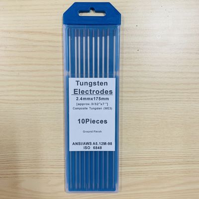 WE3 ワルフタン電極 黒頭 複合型 ワルフタン 2.4mm*175mm TIG 溶接用に最適