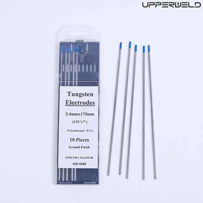2.4mm*175mm 青色TUNGSTEN電極10パック DC/AC稼働電流TIG溶接