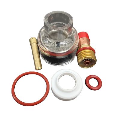 2.4mm TIG 溶接タッチ WP-17/18/26 空気冷却のためのガスのレンズガラスカップキット