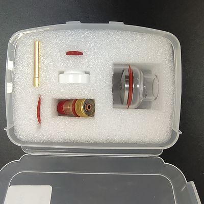 2.4mm TIG 溶接タッチ WP-17/18/26 空気冷却のためのガスのレンズガラスカップキット