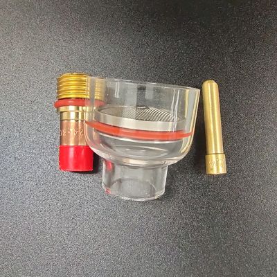 2.4mm TIG 溶接タッチ WP-17/18/26 空気冷却のためのガスのレンズガラスカップキット
