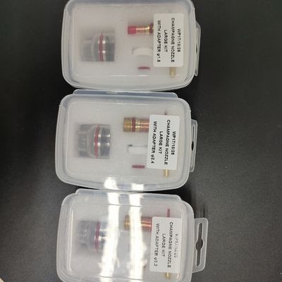 2.4mm TIG 溶接タッチ WP-17/18/26 空気冷却のためのガスのレンズガラスカップキット