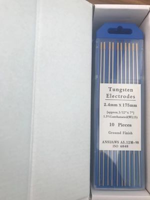 トルプスミン電極 WL15 1.5% ランタン金頭 2.4mm TIG 溶接用品用