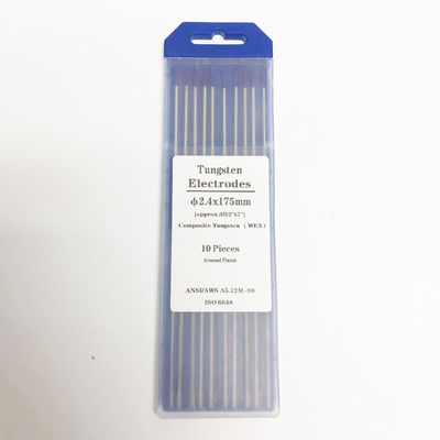 溶接ソリューション ワルフスタン電極 WE3 紫色複合体 3/32 x 7 DC/AC 溶接用