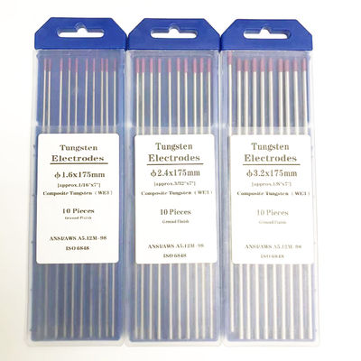 溶接ソリューション ワルフスタン電極 WE3 紫色複合体 3/32 x 7 DC/AC 溶接用