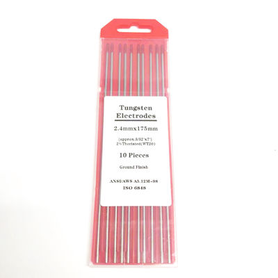 溶接棒 赤端 2.4mm*175mm TIG 溶接電流40-230Aのための溶接アクセサリー