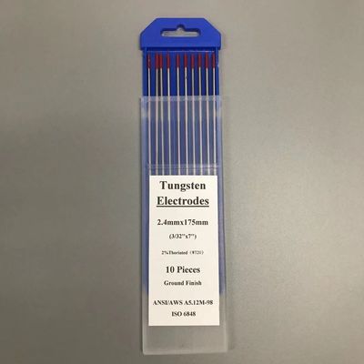 2.4mm*175mm WT20 TIG ウェルディングタッチ用のウルフスタン電極 赤点 パーソナライズされたサポート
