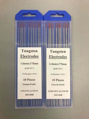 2.4mm*175mm WT20 TIG ウェルディングタッチ用のウルフスタン電極 赤点 パーソナライズされたサポート