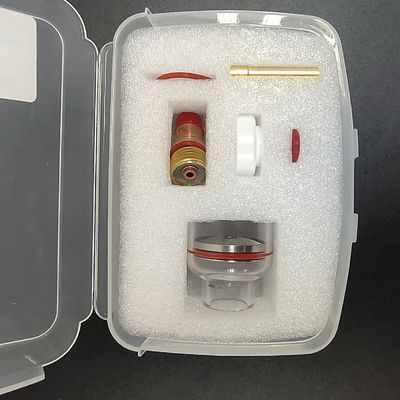 Tig アクセサリー WP-17 18 26 シャンパンノズル アダプタ付き大型キット 2.4mm セラミック