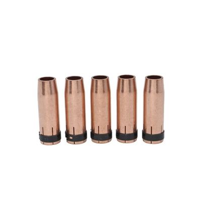 UPPERWELD 501D MIG 溶接用品のためのゴールド円形溶接ノズル ガスのノズル