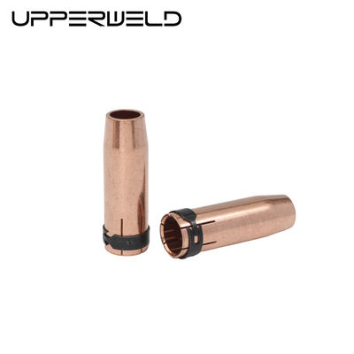 UPPERWELD 501D MIG 溶接用品のためのゴールド円形溶接ノズル ガスのノズル