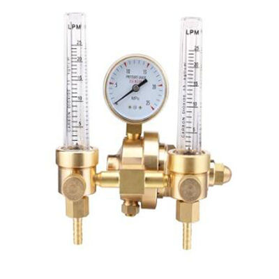 CO2ガス調節器 ミグ 溶接 黄色のバルブを含む銅製フルフローメーター