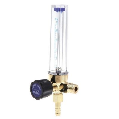 1/4インチ 女性フラワー入口接続 窒素調節器 流量指標 青銅 黄色 HVAC