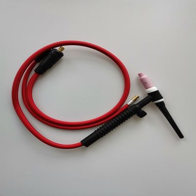 WP-26V-R 35-70 EUプラグ TIG タッチキット ガスバルブ付き空気冷却の溶接銃 200A 黒 赤