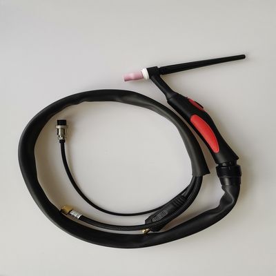 WP-26V-R 35-70 EUプラグ TIG タッチキット ガスバルブ付き空気冷却の溶接銃 200A 黒 赤