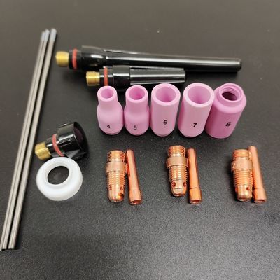 0.28KG アルミノジューズコレットボディ電極隔離器 TIG ウェルディングタッチ用品キット WP-17/18/26 13N 18pcs