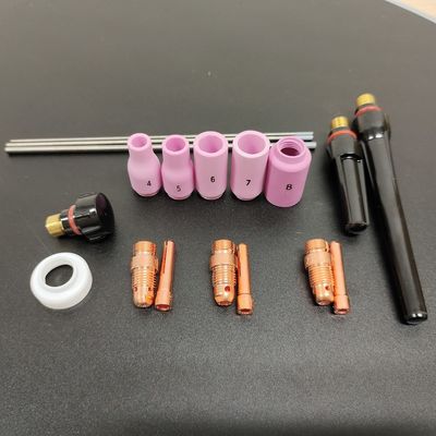 0.28KG アルミノジューズコレットボディ電極隔離器 TIG ウェルディングタッチ用品キット WP-17/18/26 13N 18pcs