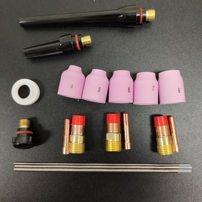 OBM アルミナノズルコレットボディ電極隔離器 TIG ウェルディングタッチ用品セット WP-17/18/26 53N 18pcs