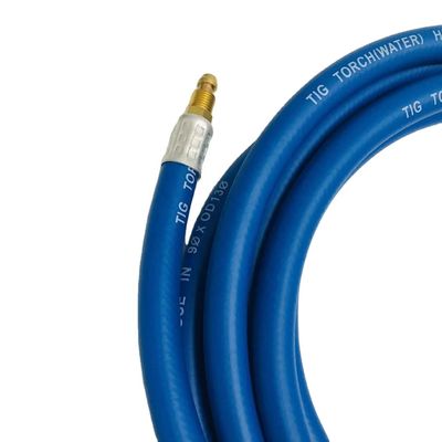 9*0D13の青いホースとTig熱水冷却ホース上部電源ケーブルTigタッチ