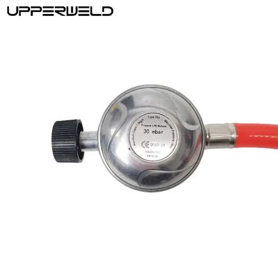 ドイツ 溶接 8mm LPGホース 7/16''-28UNEF 30mbar 出口圧力と赤色