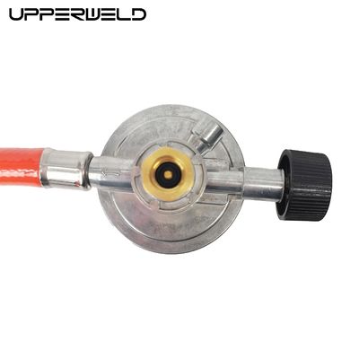 ドイツ 溶接 8mm LPGホース 7/16''-28UNEF 30mbar 出口圧力と赤色
