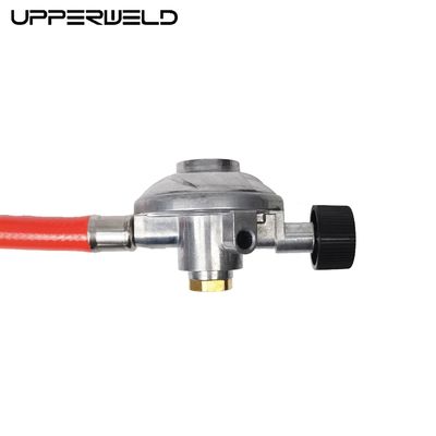ドイツ 溶接 8mm LPGホース 7/16''-28UNEF 30mbar 出口圧力と赤色