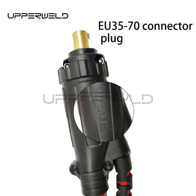 空気冷却式WP26 TIG 溶接タッチ部品 4mケーブル長さと柔軟なヘッドボディ