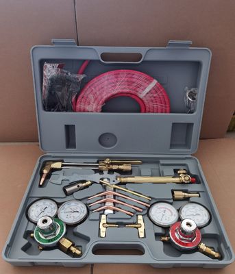 15 フィートツインホースを持つ銅酸素アセチレンガス調節器 溶接切断タッチキット