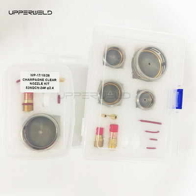 OBM サポート WP17 18 26 53NQ 溶接用Tig ガスレンズ収集とクリアノズルの付属品