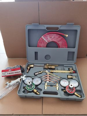 溶接切断キット 酸素アセチレンガス調節器 ツインホースと切断ノズル
