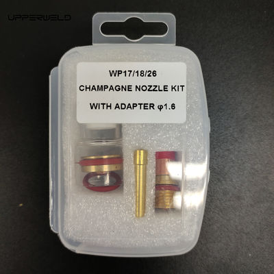 TIG 溶接アクセサリー WP-17/18/26 シャンパンノズルキット アダプター1.6mm