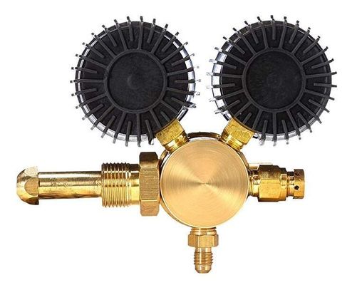 0-800 PSI 圧力 CGA580 固形銅製のHVAC 浄化用入口窒素調節器