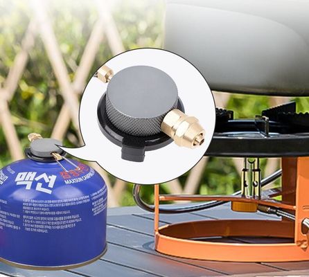 持ち運び可能な空気タンク充電バルブとプロパンストーブのための屋外ストーブアダプタ