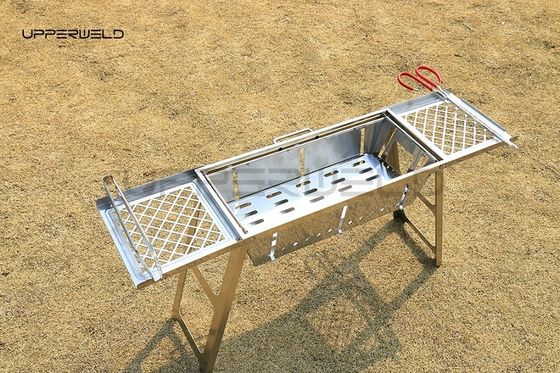 清潔な仕上げ 携帯 BBQ 屋外グリル 折りたたむ ステンレス ステンレス スモークレス グリル