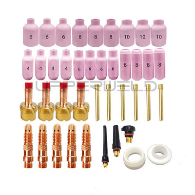 31PCS TIG 溶接タッチ スタッビーガスレンズ 陶器カップキット WP-17/18/26 大サイズ