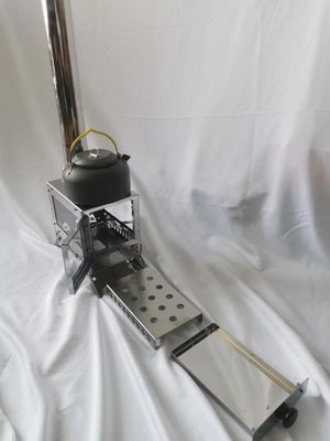 コンパクトで耐久性のある屋外用 デスクトップ用 キャンプ用 薪ストーブ 23*15*17cm 収納サイズ