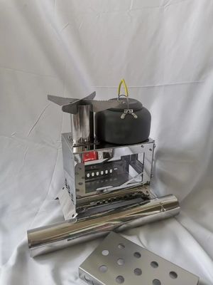 コンパクトで耐久性のある屋外用 デスクトップ用 キャンプ用 薪ストーブ 23*15*17cm 収納サイズ