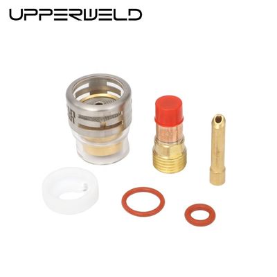 ガスレンズ クイージ 収集 ピレックス ガラスカップ キット 2.4mm WP17 18 26 溶接タッチのためのクリア