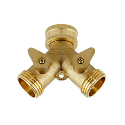オーダーメイド 4 Way Brass Hose Splitter 接続 フィッティング ガーデンホース アダプター コンネクタ