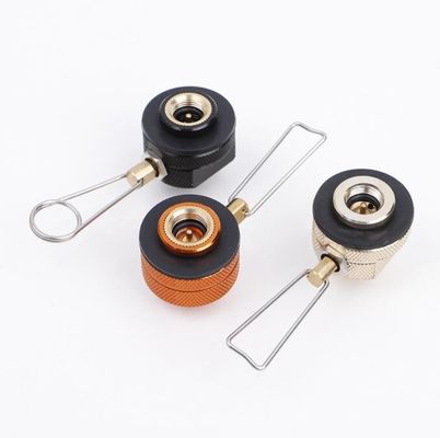カスタマイズされたサポート OBM ブラックオレンジ キャンプストーブ 燃焼器 プロパンタンク 再充填アダプター