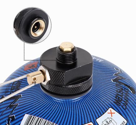 カスタマイズされたサポート OBM ブラックオレンジ キャンプストーブ 燃焼器 プロパンタンク 再充填アダプター