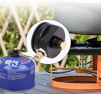 カスタマイズされたサポート OBM ブラックオレンジ キャンプストーブ 燃焼器 プロパンタンク 再充填アダプター