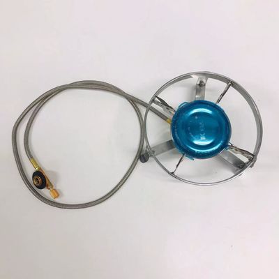 野餐準備のガスストーブバルブホースアダプターと外食用シリンダーコネクタ