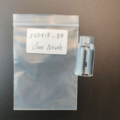 パーソナライズされたサポート 54NQ14-8 WP17 18 26 溶接タッチのためのTig 溶接透明ガラスカップ