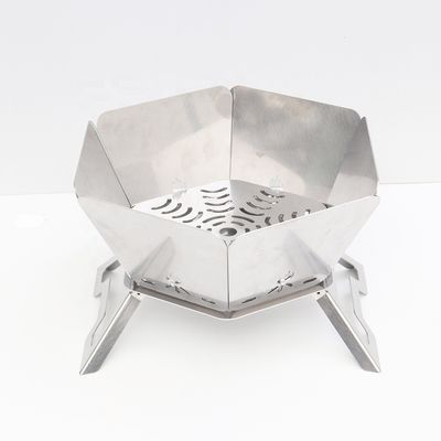 ポータブル BBQ 木炭キャンプファイヤー 上部折りたたみデザイン 570mm*570mm*300cm
