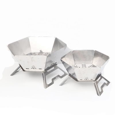 ポータブル BBQ 木炭キャンプファイヤー 上部折りたたみデザイン 570mm*570mm*300cm