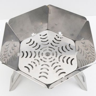 ポータブル BBQ 木炭キャンプファイヤー 上部折りたたみデザイン 570mm*570mm*300cm